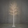 Albero Bianco con 576 LED Bianco Classico con Timer