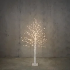 Albero Bianco con 288 LED Bianco Classico con Timer