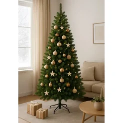 Albero di Natale Brampton Verde h185 Ø127cm PE+PVC