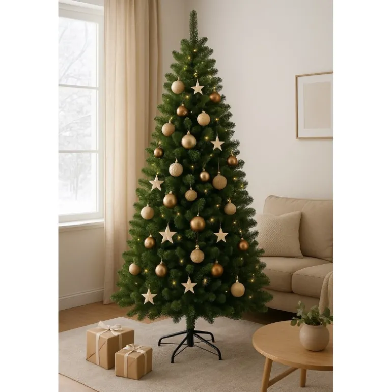 Albero di Natale Brampton Verde h185 Ø127cm PE+PVC