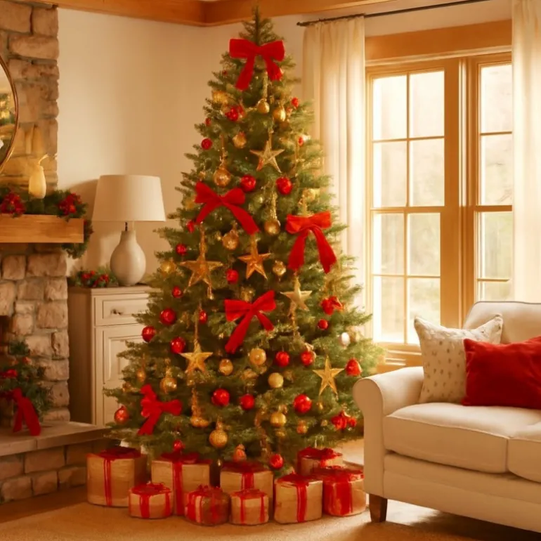 Albero di Natale Clive Slim Verde h230 Ø122m PE+PVC