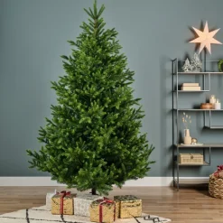 Albero di Natale Nordmann h180Ø130cm PE+PVC