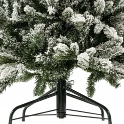 Albero di Natale Russel Innevato h210Ø70cm PE+PVC