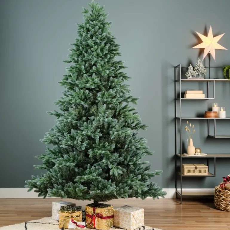 Albero di Natale Trondheim Verde/Blue h210Ø140cm PE+PVC