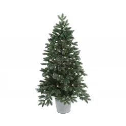 Albero di Natale Trondheim Illuminato h120Ø65cm PE+PVC