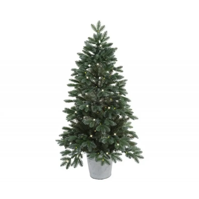 Albero di Natale Trondheim Illuminato h120Ø65cm PE+PVC