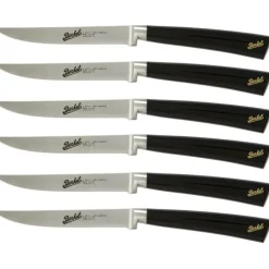 Berkel Elegance Set 6 coltelli da bistecca in acciaio Nero