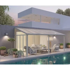 Canopia 3 m Parete laterale Pergola Bianco