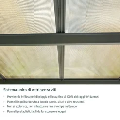 Canopia Alpine Alto RV Carport in Alluminio 3.6 X 8.6 m