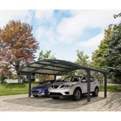 Canopia Arizona Wave Carport Doppio in Alluminio 6 X 5 m