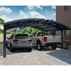 Canopia Arizona Wave Carport Doppio in Alluminio 6 X 5 m