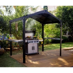 Canopia Austin Gazebo per Barbecue in Alluminio 1.8X2.4 m