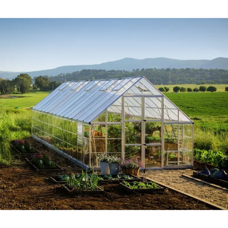 Canopia Balance Ibrida Serra Da Giardino in Policarbonato 844X304X257 cm Argento