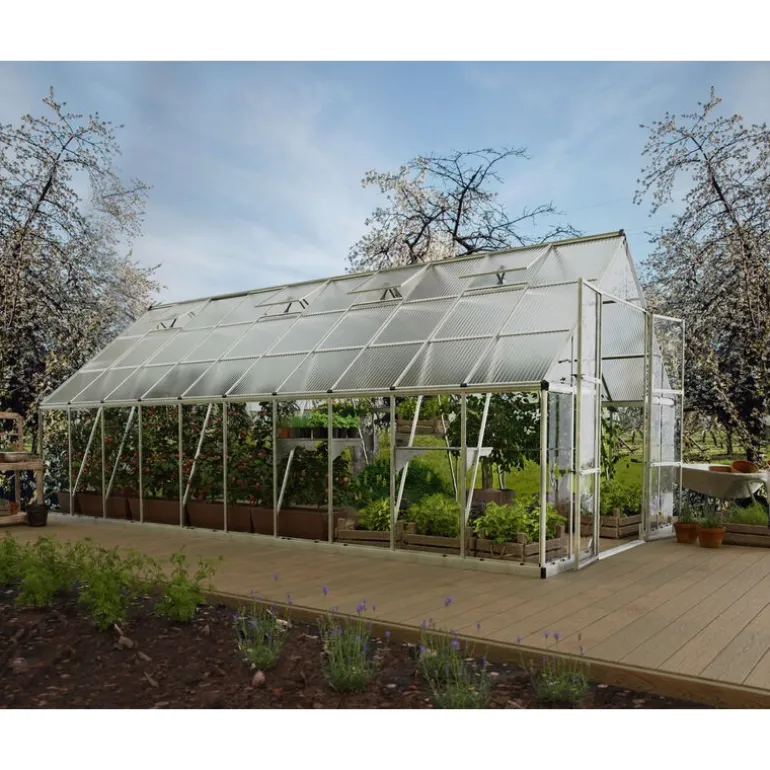 Canopia Balance Ibrida Serra Da Giardino in Policarbonato 604X304X257 cm Argento