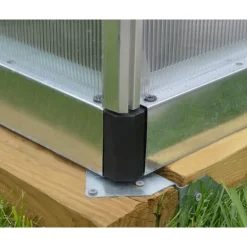 Canopia Bella Doppio Strato Serra Da Giardino in Policarbonato 724X244X219 cm Argento