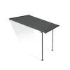 Canopia Capri Pergola Addossata in Alluminio 3X3 m Grigio