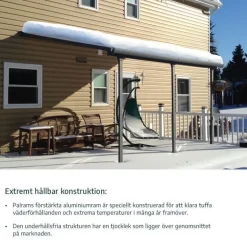 Canopia Capri Pergola Addossata in Alluminio 3X3 m Grigio