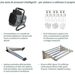 Canopia Essence Doppio Strato Serra Da Giardino in Policarbonato 607X244X229 cm Argento