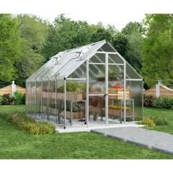 Canopia Essence Doppio Strato Serra Da Giardino in Policarbonato 367X244X229 cm Argento