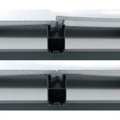 Canopia Feria Pergola Addossata in Alluminio 3X3 m Grigio