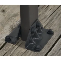 Canopia Feria Pergola Addossata in Alluminio 3X3 m Grigio