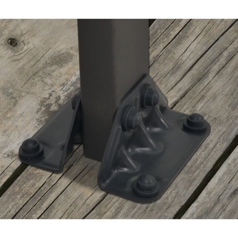 Canopia Feria Pergola Addossata in Alluminio 3X9.2 m Grigio