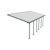 Canopia Feria Pergola Addossata in Alluminio 3X8.5 m Grigio
