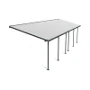 Canopia Feria Pergola Addossata in Alluminio 3X9.7 m Grigio