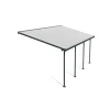 Canopia Feria Pergola Addossata in Alluminio 3X6.1 m Grigio