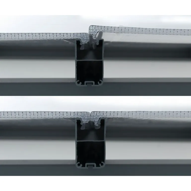 Canopia Feria Pergola Addossata in Alluminio 3X6.1 m Grigio