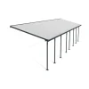Canopia Feria Pergola Addossata in Alluminio 3X10.4 m Grigio