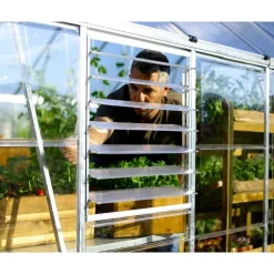 Canopia Finestra Laterale a Lamelle per Serra - Argento