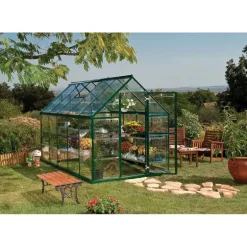 Canopia Harmony Trasparente Serra Da Giardino in Policarbonato 306X185X208 cm Verde