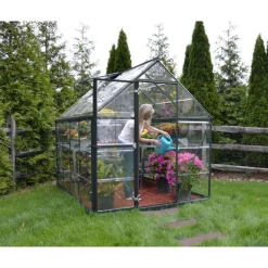 Canopia Harmony Trasparente Serra Da Giardino in Policarbonato 247X185X208 cm Grigio