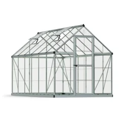 Canopia Harmony Trasparente Serra Da Giardino in Policarbonato 370X185X208 cm Argento