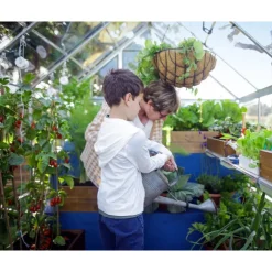 Canopia Harmony Trasparente Serra Da Giardino in Policarbonato 370X185X208 cm Argento