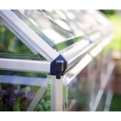 Canopia Harmony Trasparente Serra Da Giardino in Policarbonato 370X185X208 cm Argento