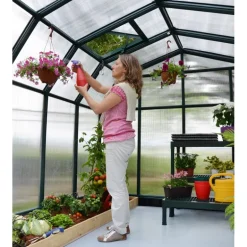 Canopia Hobby Gardener Doppio Strato Serra Da Giardino in Policarbonato 266X266X208 cm Verde