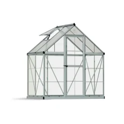 Canopia Hybrid Serra Da Giardino in Policarbonato 126X185X208 cm Argento