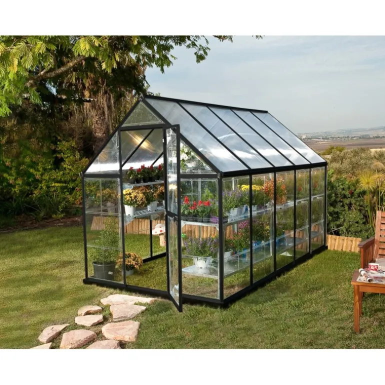 Canopia Hybrid Serra Da Giardino in Policarbonato 306X185X208 cm Grigio