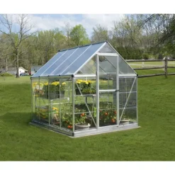 Canopia Hybrid Serra Da Giardino in Policarbonato 247X185X208 cm Argento