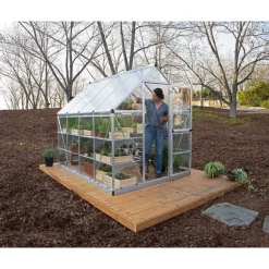 Canopia Hybrid Serra Da Giardino in Policarbonato 247X185X208 cm Argento