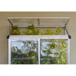 Canopia Lean-To Serra Da Giardino in Policarbonato 125X63X160 cm Trasparente