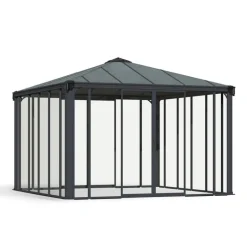 Canopia Ledro Gazebo Chiuso in Alluminio 3.6X3.6 m