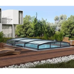 Canopia Majorca CoPertura Telescopica de Policarbonato & Alluminio Per Piscina 8X4 m