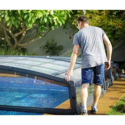 Canopia Majorca CoPertura Telescopica de Policarbonato & Alluminio Per Piscina 8X4 m