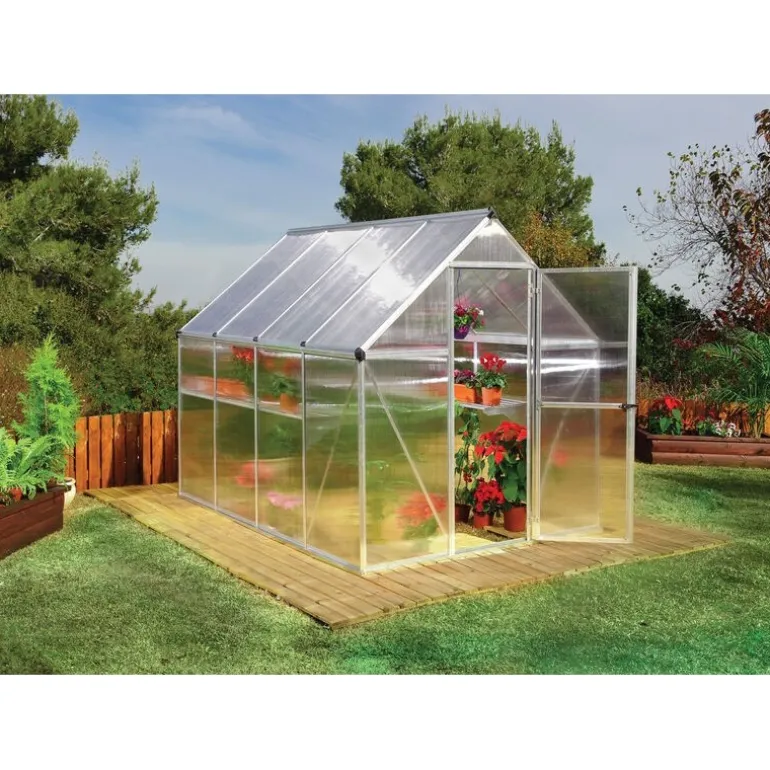 Canopia Mythos Doppio Strato Serra Da Giardino in Policarbonato 247X185X208 cm Argento