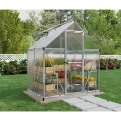 Canopia Mythos Doppio Strato Serra Da Giardino in Policarbonato 126X185X208 cm Argento