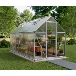 Canopia Mythos Doppio Strato Serra Da Giardino in Policarbonato 370X185X208 cm Argento