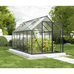 Canopia Mythos Doppio Strato Serra Da Giardino in Policarbonato 370X185X208 cm Argento